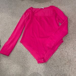 Hot pink bodysuit